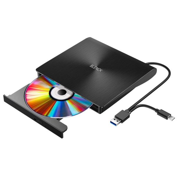 Enhau DVDドライブ 外付け 進化バージョン USB3.0 ポータブルドライブ CD/DVDプ...