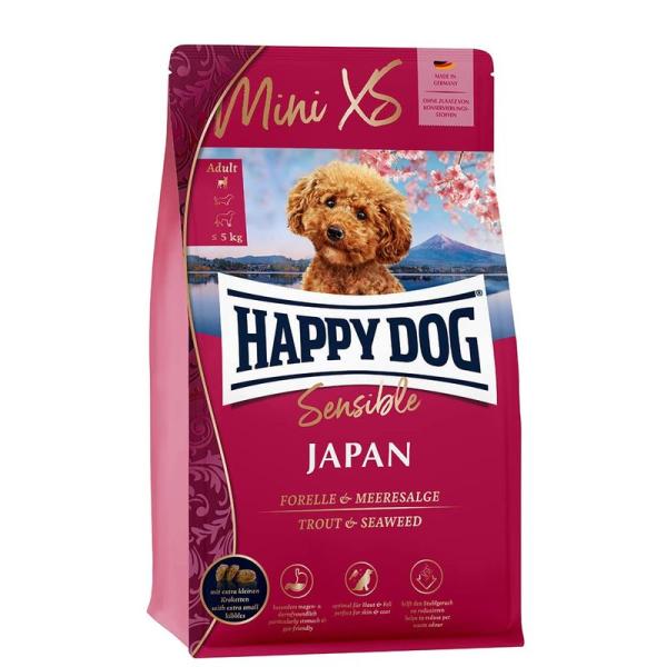 HAPPY DOG (ハッピードッグ) ミニ XS ジャパン (チキン、トラウト＆海藻) 胃腸・皮膚...