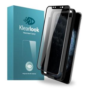 Klearlook Phone 11 Pro ガラスフィルム 360°覗き見防止 上下左右360度プライバシー防止系列 全面保護ガラス Ph｜smatrshops