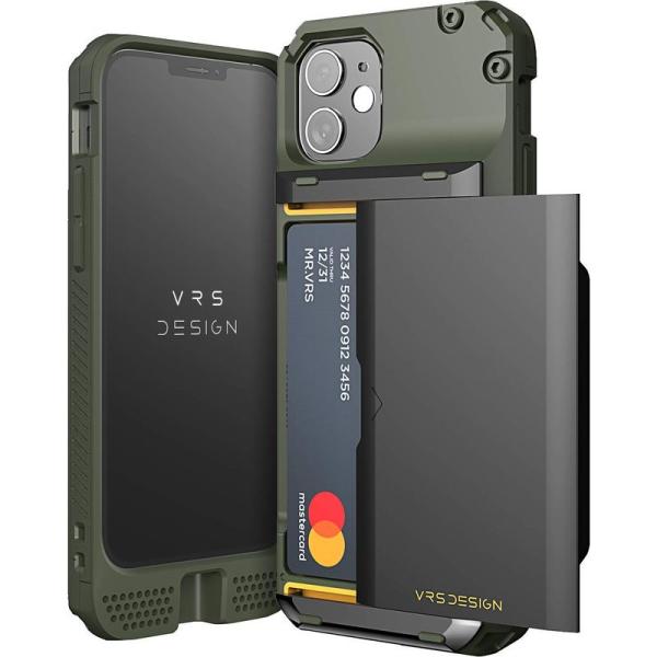 VRS iPhone12mini 対応 ケース カード 収納 3枚 耐衝撃 携帯ケース 衝撃 吸収 ...