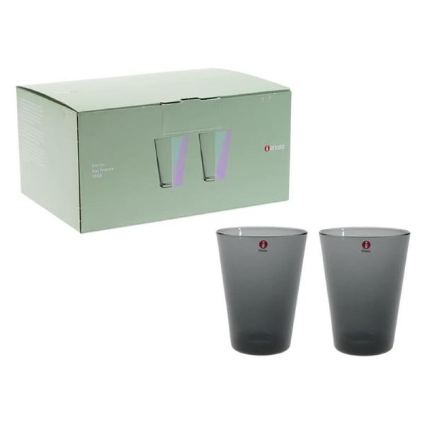 イッタラ (iittala) カルティオ タンブラー 400ml ダークグレー ペア 並行輸入品