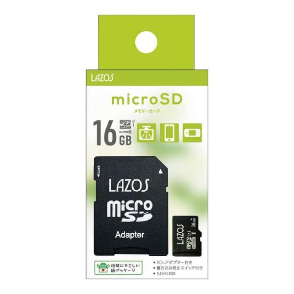 マイクロSDカード 16GB L-16MSD10-U1