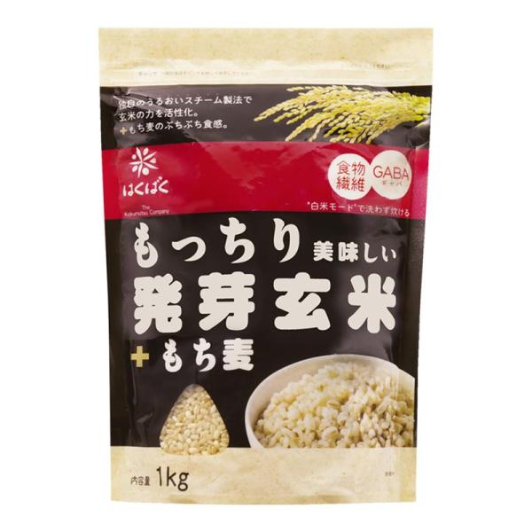 はくばく もっちり美味しい発芽玄米+もち麦 1Kg