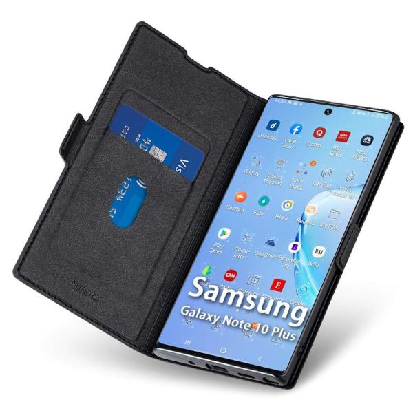 Samsung Galaxy note10 plus ケース手帳型 薄型 スマホカバー PUレザー ...