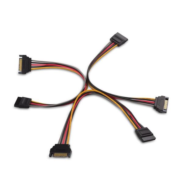 Cable Matters SATA 電源 延長ケーブル 20cm オス メス 15ピン 3本セット...