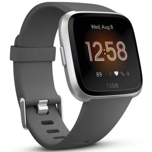 Fitbit Versa Lite スマートウォッチ White/Silver Aluminum L/Sサイズ FB415SRWT-FRCJ｜smatrshops