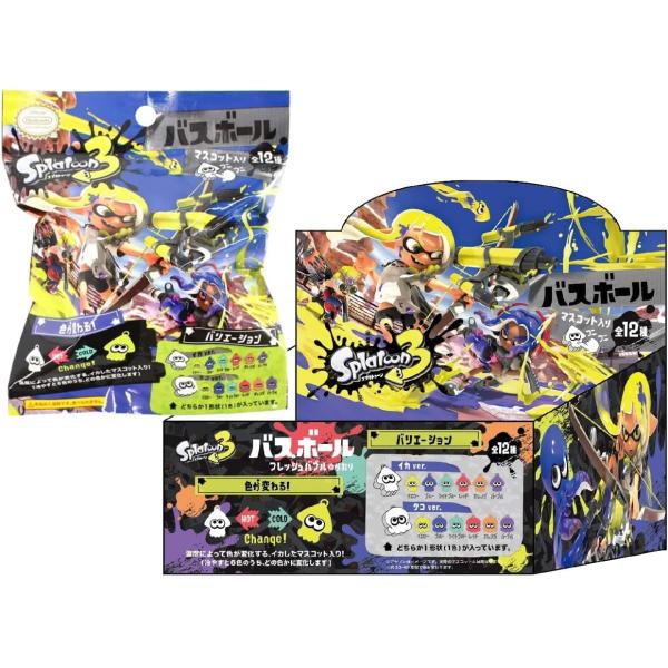 スプラトゥーン３ 入浴剤 マスコットが飛び出るバスボール【BOX(24入)】