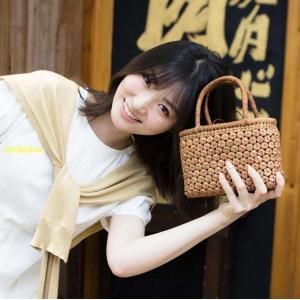 山葡萄かごバッグ 花編みやまぶどう籠 純手工 ...の詳細画像4