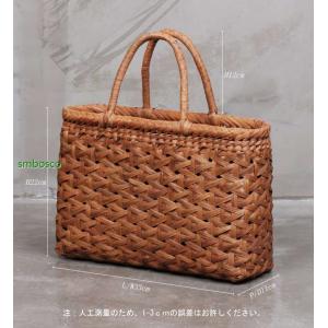 山葡萄かごバッグ 手編み 網代編み やまぶどう...の詳細画像5