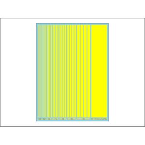 D-015 カラーラインデカール/イエロー｜smc-zero