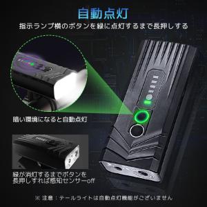 自転車ライト LED ライト 自動点灯 高輝度...の詳細画像3