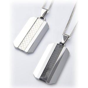 METAL EVOLUTION　タングステンプレートブラックカーボンネックレス