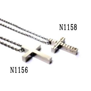 N1156&N1158　vie（ヴィー）　サージカルステンレス　ペア　ネックレス/ペンダント　送料無料｜smile-accessories