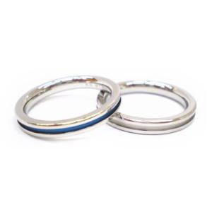 R1143＆R1143BL　vie（ヴィー）　サージカルステンレス　ペアリング　指輪｜smile-accessories