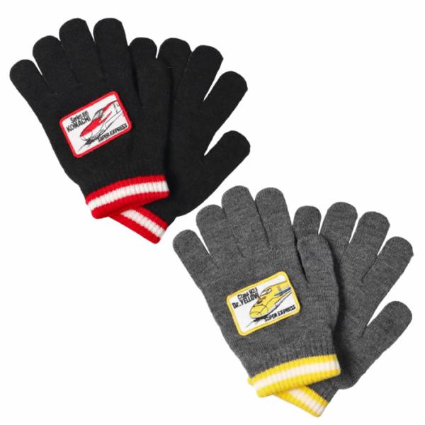 moujonjon JR 新幹線 電車柄 手袋 はやぶさ ドクターイエロー こまち 男の子 子供服 ...