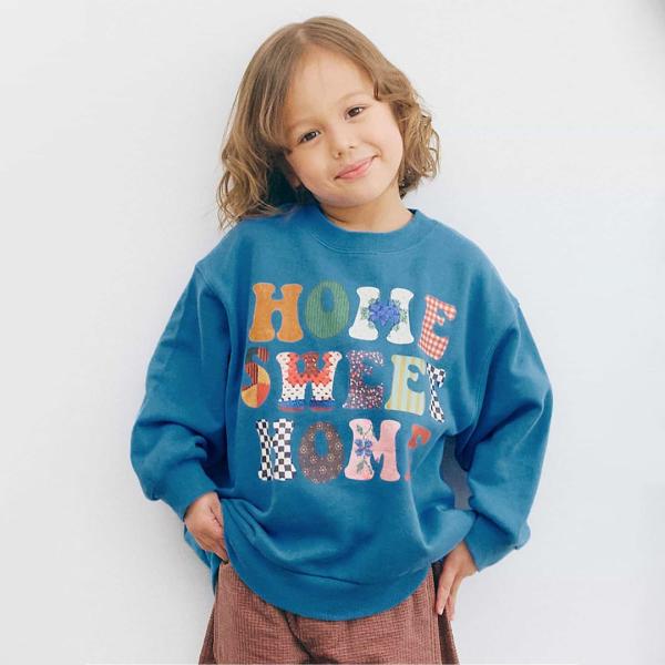 p.premier ヴィンテージファブリックフォトロゴトレーナー 長袖 キッズ スウェット トップス...