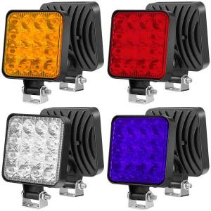防水LEDオフロードトラクター 作業灯 12v 24v 48w 16led abs 交換が簡単