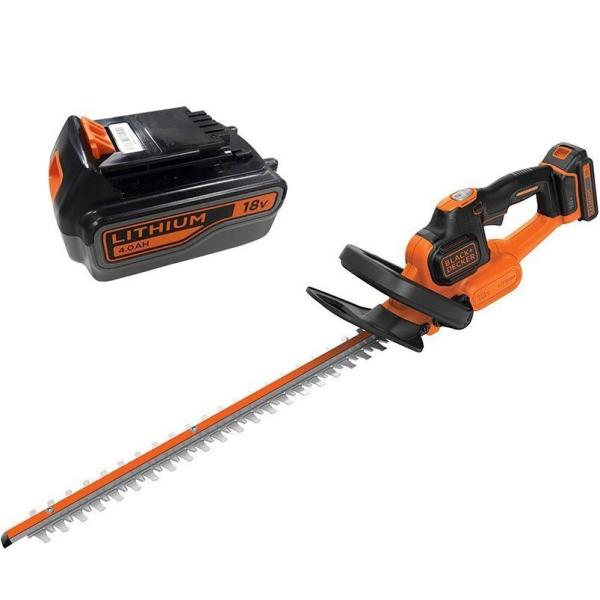 ブラックアンドデッカー ヘッジトリマー 充電式 18V 4.0Ah電池パックセット GTC18504...