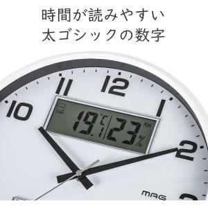 掛け時計 アナログ ダブルポスト 静音 連続秒...の詳細画像2