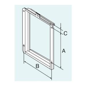 リンナイ ガス給湯器 取付部材 【UOP-J030】 取付枠｜smile-dp