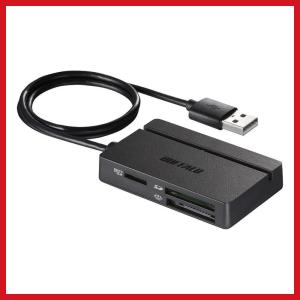 BUFFALO USB2.0 マルチカードリーダー スタンダードモデル ブラック BSCR105U2BK