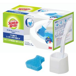3M トイレ掃除 トイレブラシ 使い捨て スポンジ 洗剤付 本体 取替15個 スコッチブライト