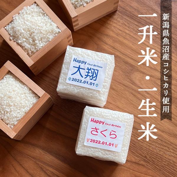 一生米 一升米 名前入り 送料無料 小分け いっしょうまい 背負い餅 誕生餅 餅踏み 1歳 誕生日 ...