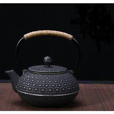 鉄分補給 急須 古風鉄瓶 やかん 鉄びん 提梁壺 茶壺 水壷 煮茶壷 茶道具