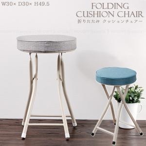 折りたたみクッションチェア S9-0C50 / 折りたたみ 折畳 クッション チェアー イス 椅子 コンパクト スリム 収納 背もたれ無し パイプ ウレタン
