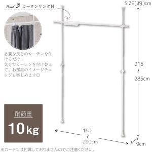 突っ張り カーテンロールハンガー T0-TKR...の詳細画像3