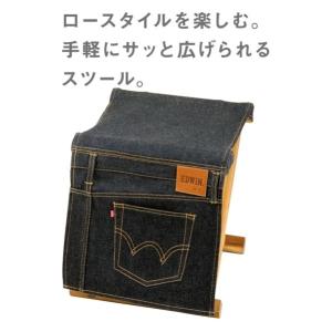キャプテンスタッグ　エドウィン　EDWIN　ローチェア　２つセット　新品未使用 CAPTAIN STAG（キャプテンスタッグ） CS × EDWIN ロースタイル