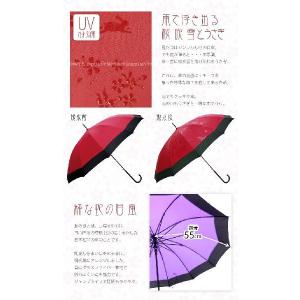 十二本骨蛇の目風撥水和傘 桜うさぎ「ジャンプ」...の詳細画像1