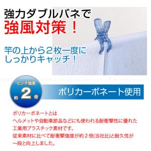 CLR ダブルバネワイド竿ピンチ 4個入 クリ...の詳細画像1