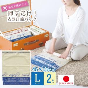 VO 押すだけ衣類圧縮パックM 2枚入 / 80559 「ネコポスで送料無料