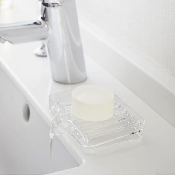 水が流れるソープトレイ ヴェール 「ポスト投函送料無料」/ 石鹸置き 石鹸ラック 水切り ソープトレ...