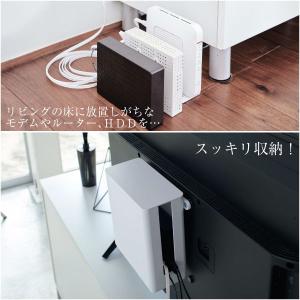 重ねられるスリム蓋付きルーター収納ケース スマ...の詳細画像1