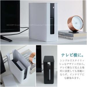 重ねられるスリム蓋付きルーター収納ケース スマ...の詳細画像3
