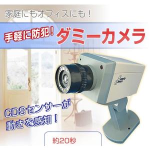 防犯ダミーカメラIII  ADC-206 / ダミーカメラ 3 センサー 防犯 警戒中 LED｜smile-hg