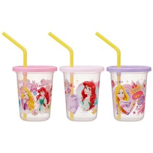 ストロー付 タンブラー 230ml 3個セット プリンセス