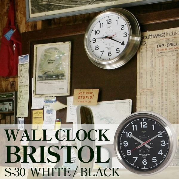WALL CLOCK  BRISTOL ウォールクロック ブリストル S-30 「送料無料」/ DU...