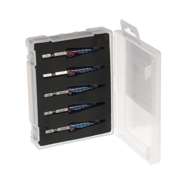 ジェフコム デンサン DSHB-412RH-5S HQステップドリルセット(ブルー) (640190...