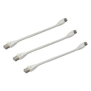 ジェフコム デンサン LCAT5E-SS020-WT ネットワークパッチケーブル (64014319...