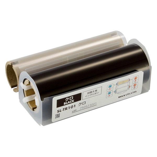 MAX マックス SL-TR101クロ 黒 100mm幅 ビーポップ専用インクリボン 詰替え用 IL...