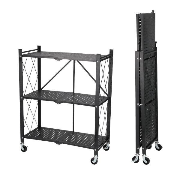 ジェフコム デンサン FW-3S-7090 折りたたみ作業ワゴン (64019267)