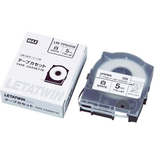 MAX マックス LM-TP505W 白 5mm/16m巻 レタツイン用テープカセット チューブマー...