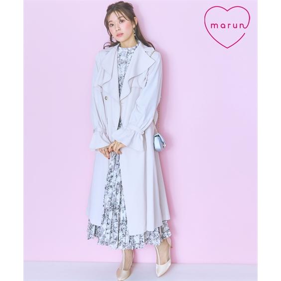 大きいサイズ レディース アウター トレンチコート　marun