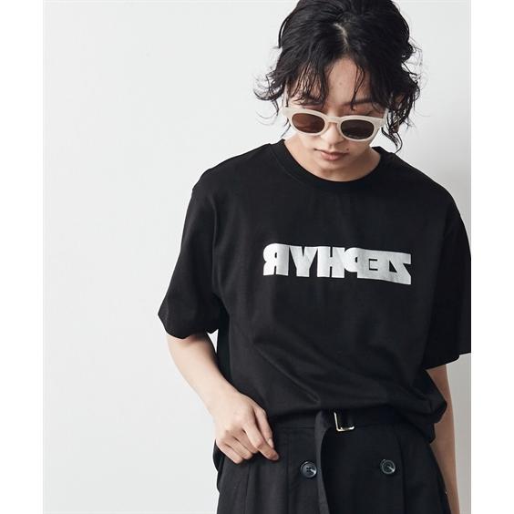 トップス 大きいサイズ 綿100％ロゴ箔プリントTシャツ シックスタイル