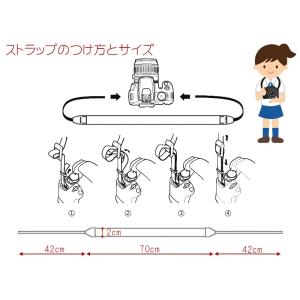 送料無料 パステル カメラ ネックストラップ ...の詳細画像3