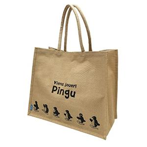 [サウスキー] PINGU ピングー ジュート マイバッグ トート エコバッグ (L)｜smile-shop-ys