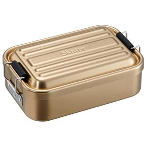 弁当箱 アルミ 大 角型 昭和レトロ 日本製 蓚酸アルマイト 1段 ランチ